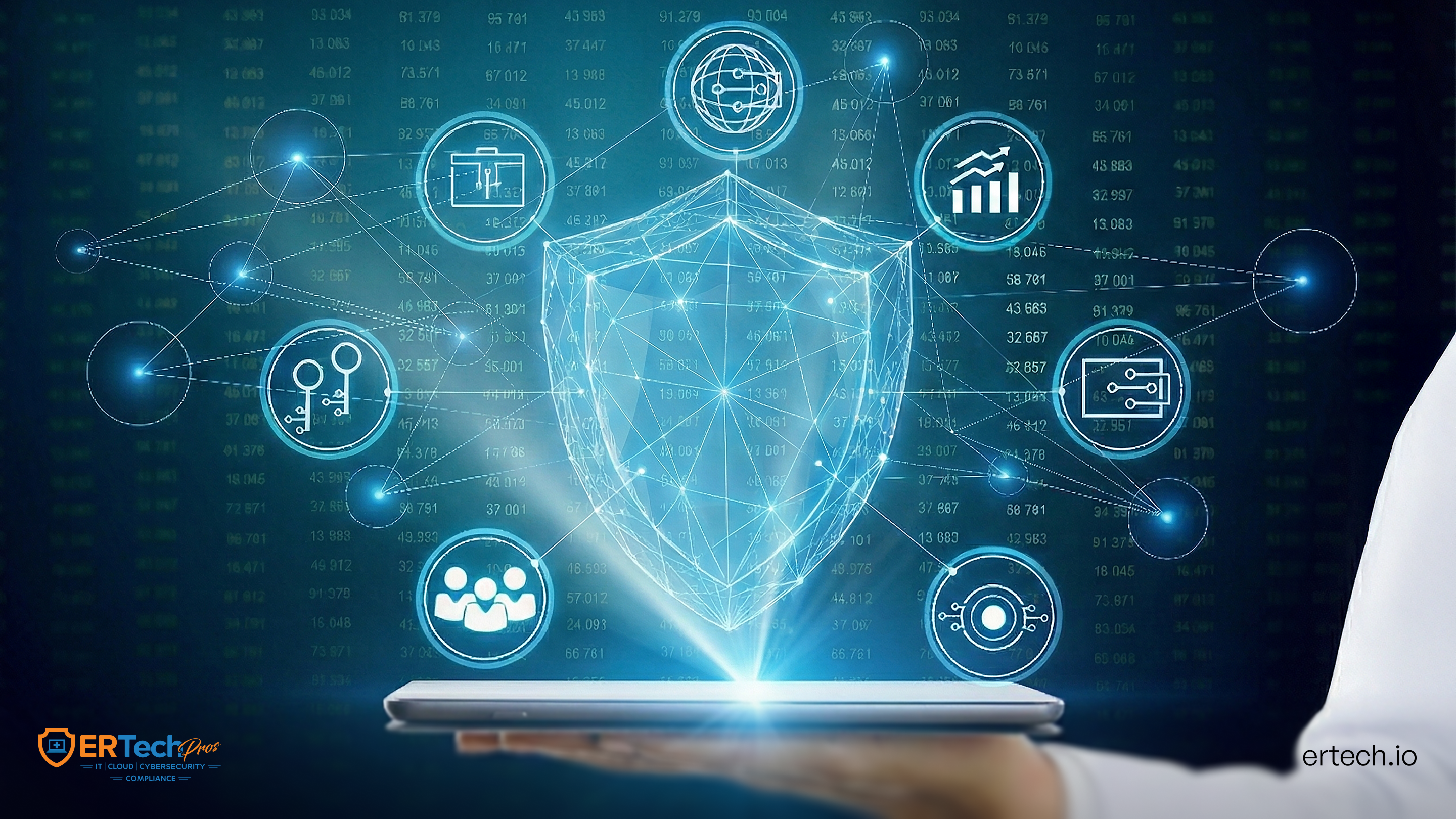 A doctor interacts with a new patient safely, following healthcare cybersecurity measures.