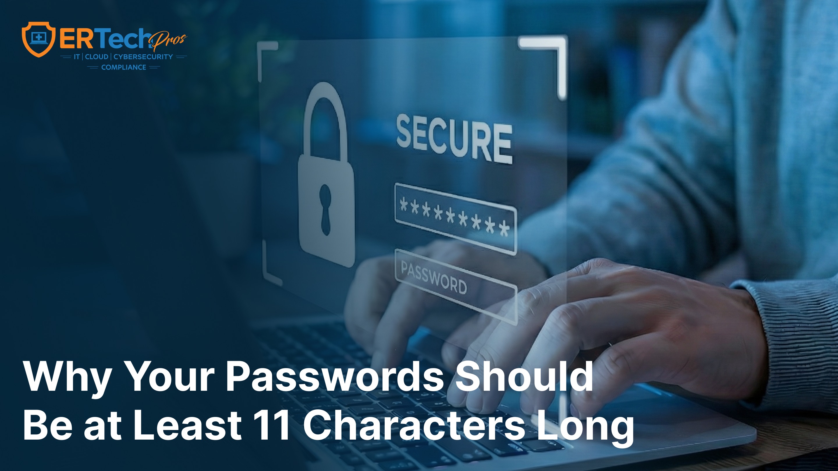 Illustration showing importance of using passwords at least 11 characters long for security