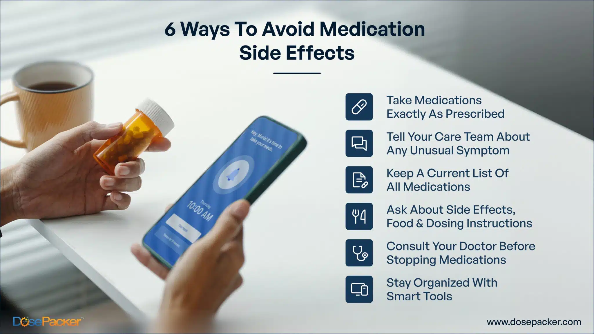 6 ways to avoid medication side effects