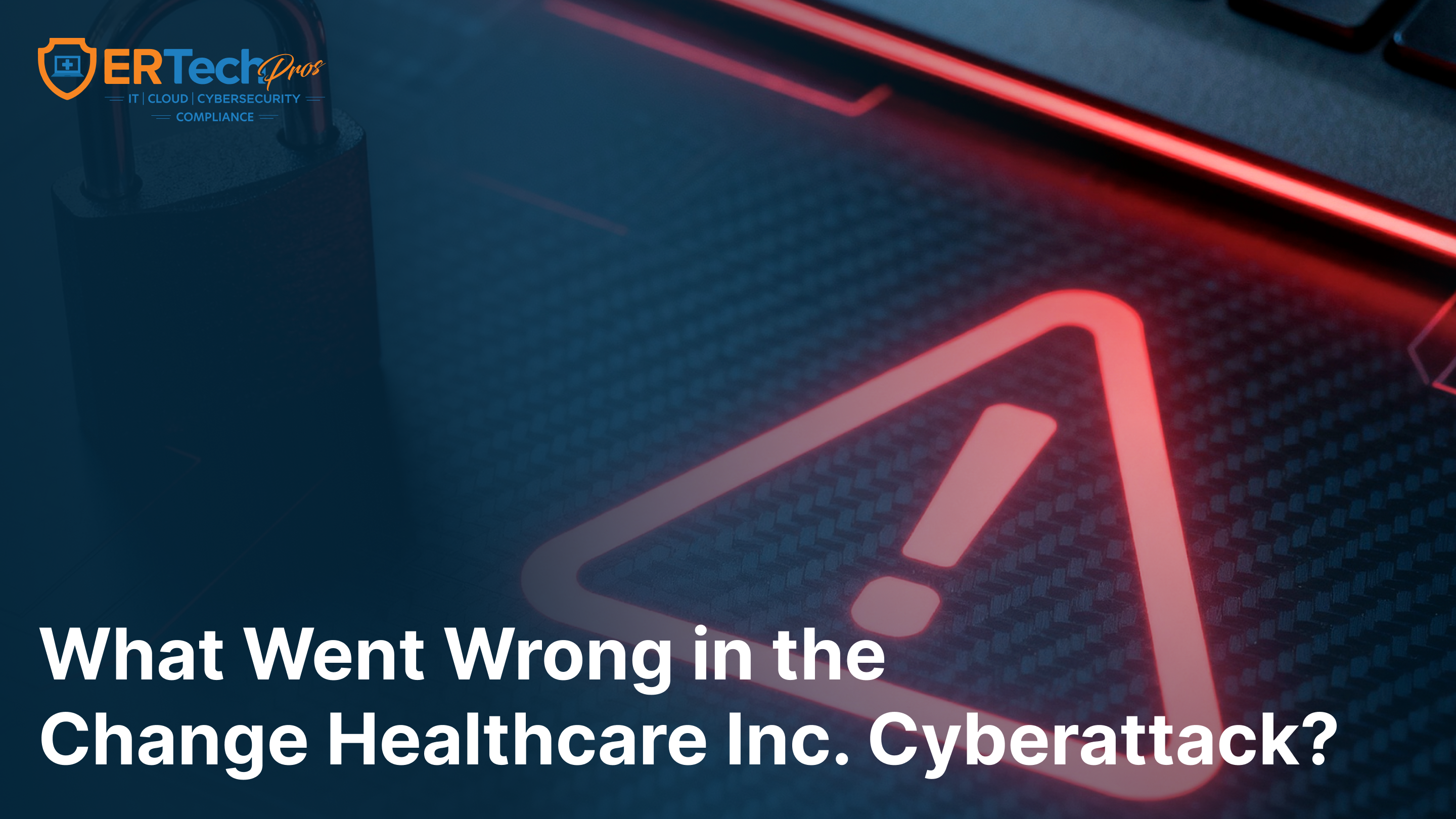 Healthcare cybersecurity breach concept showing ransomware attack and patient data protection risks