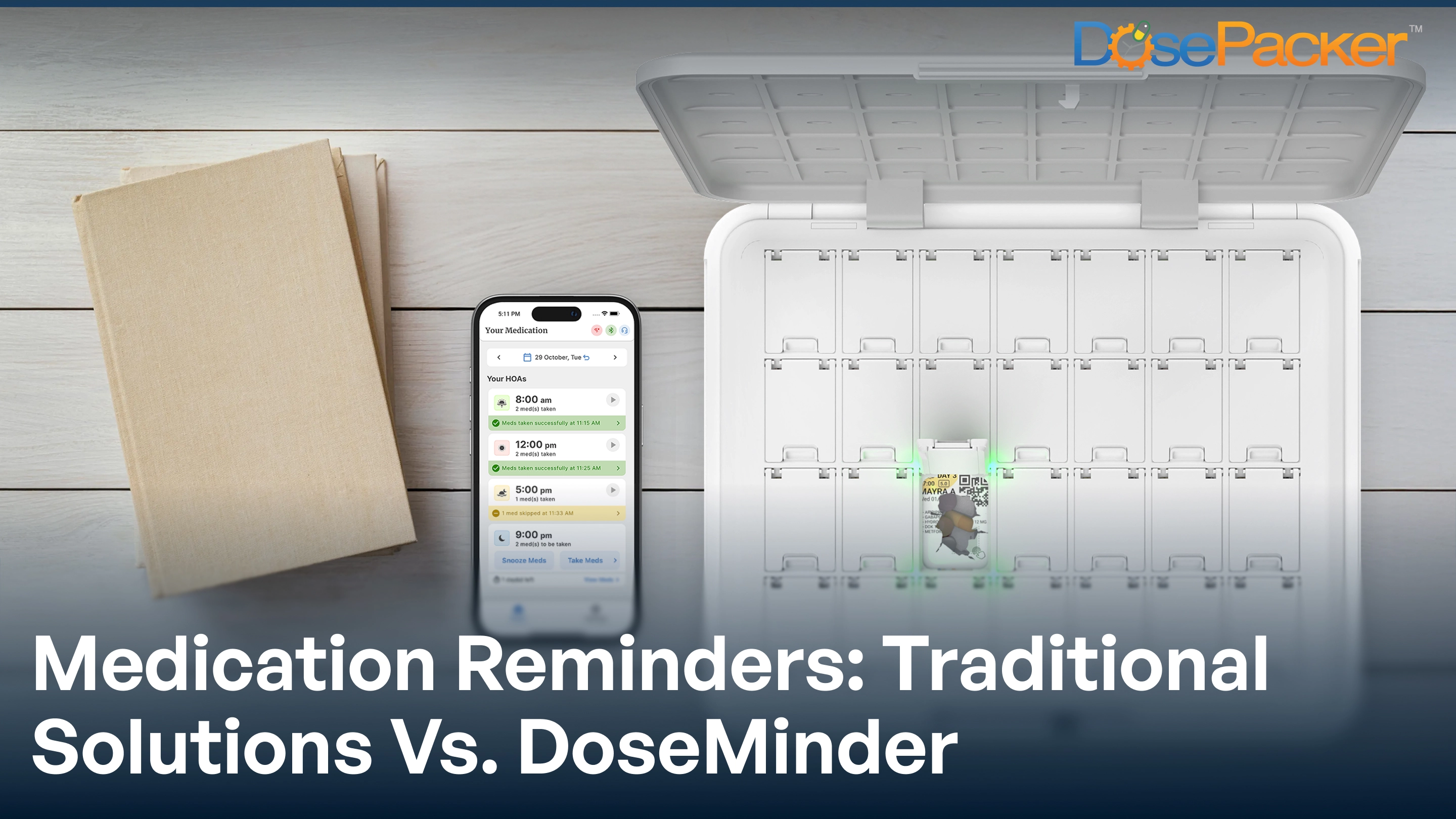 medication reminders: traditional solutions vs. DoseMinder