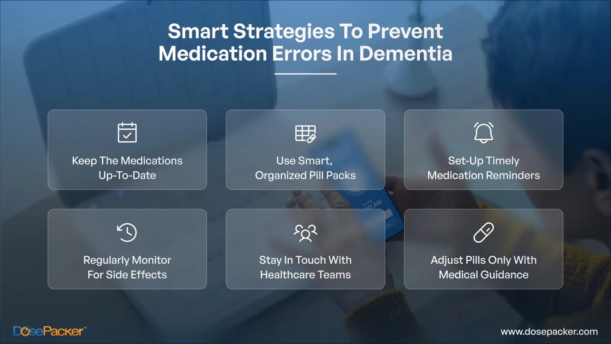 Smart strategies to prevent medication errors in dementia