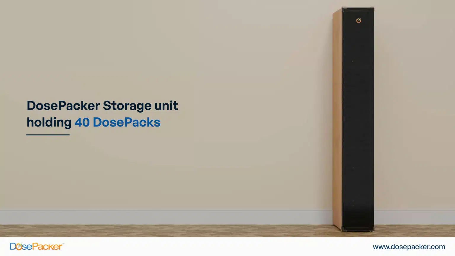 dosepacker storage unit holding 40 dosepack