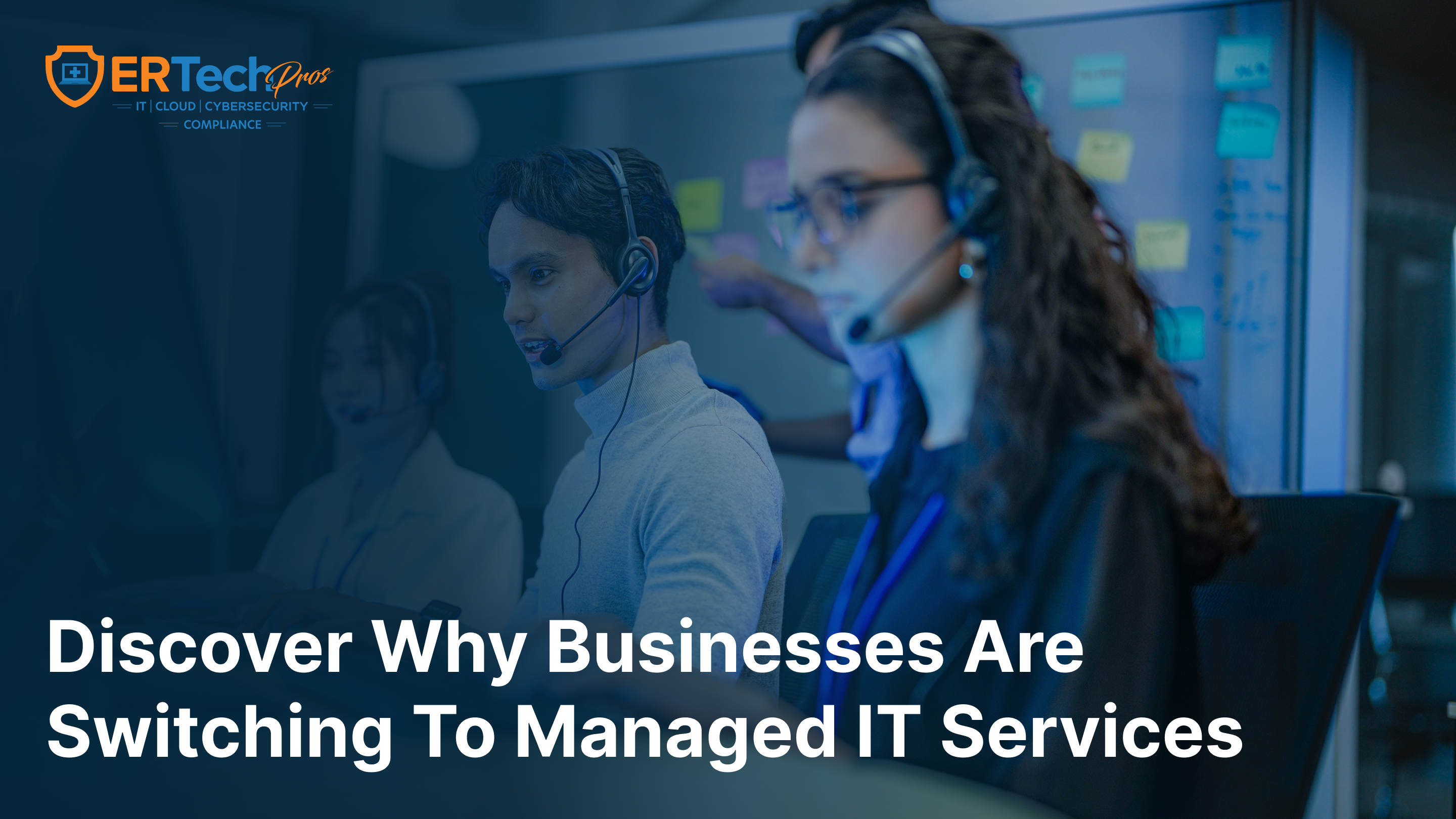 A business professional working with a managed service provider to monitor and manage IT infrastructure, representing the value of managed IT services for business continuity.