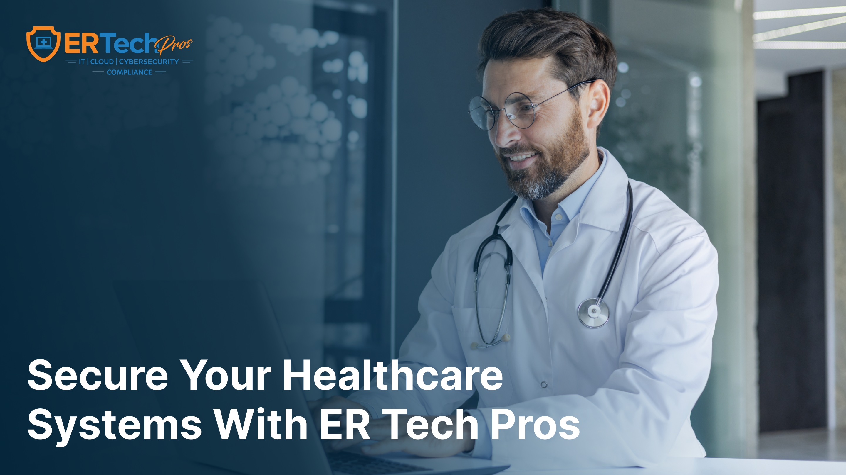 A healthcare provider follows strict cybersecurity measures as they log in to their work laptop.