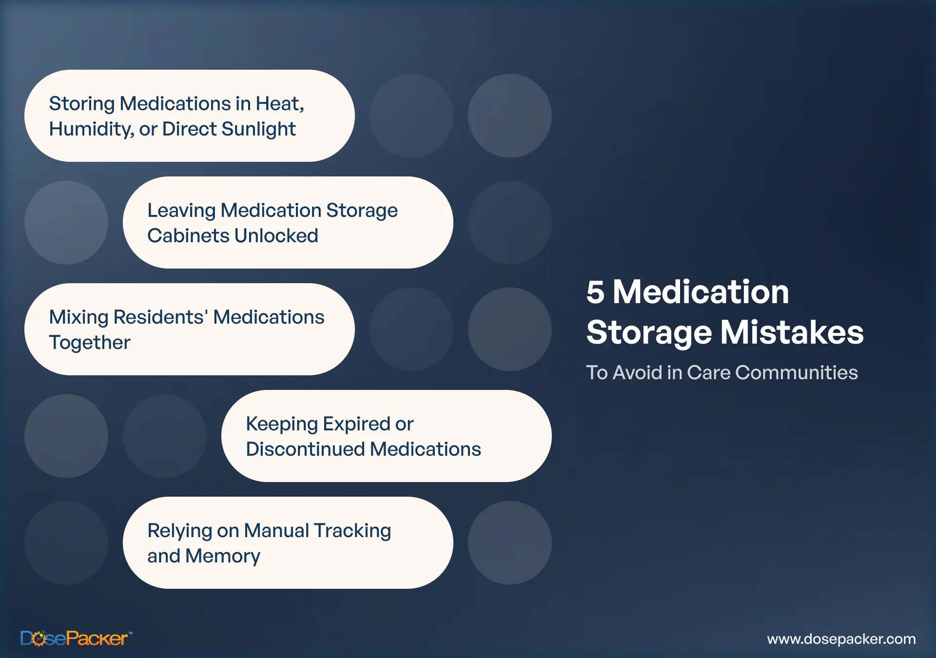 5 Medication Storage Mistakes to Avoid in Care Communities