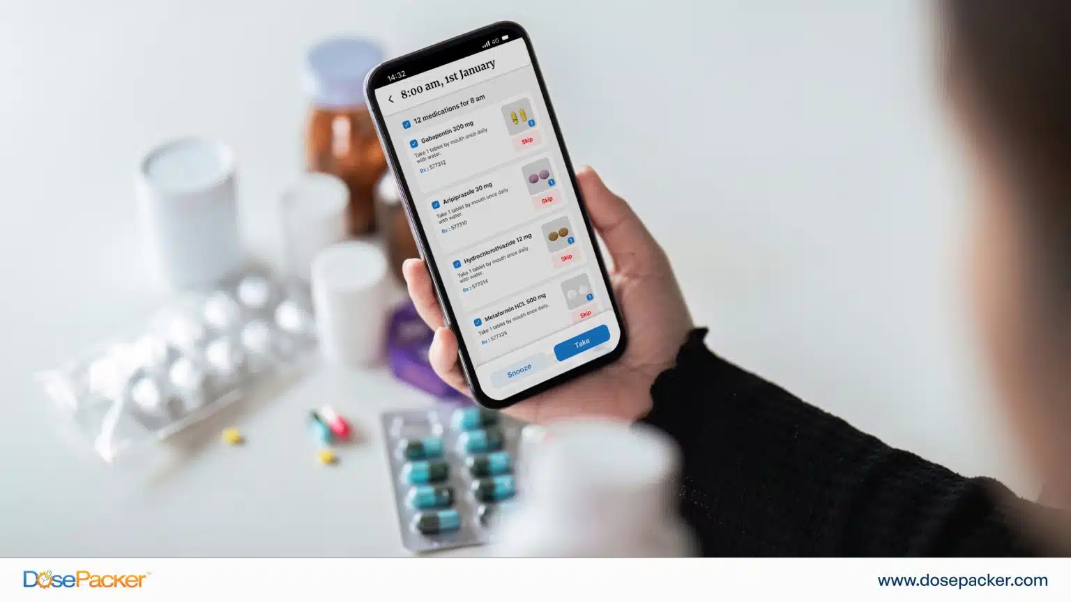 Why MyDoses Stands Out: snooze alerts
