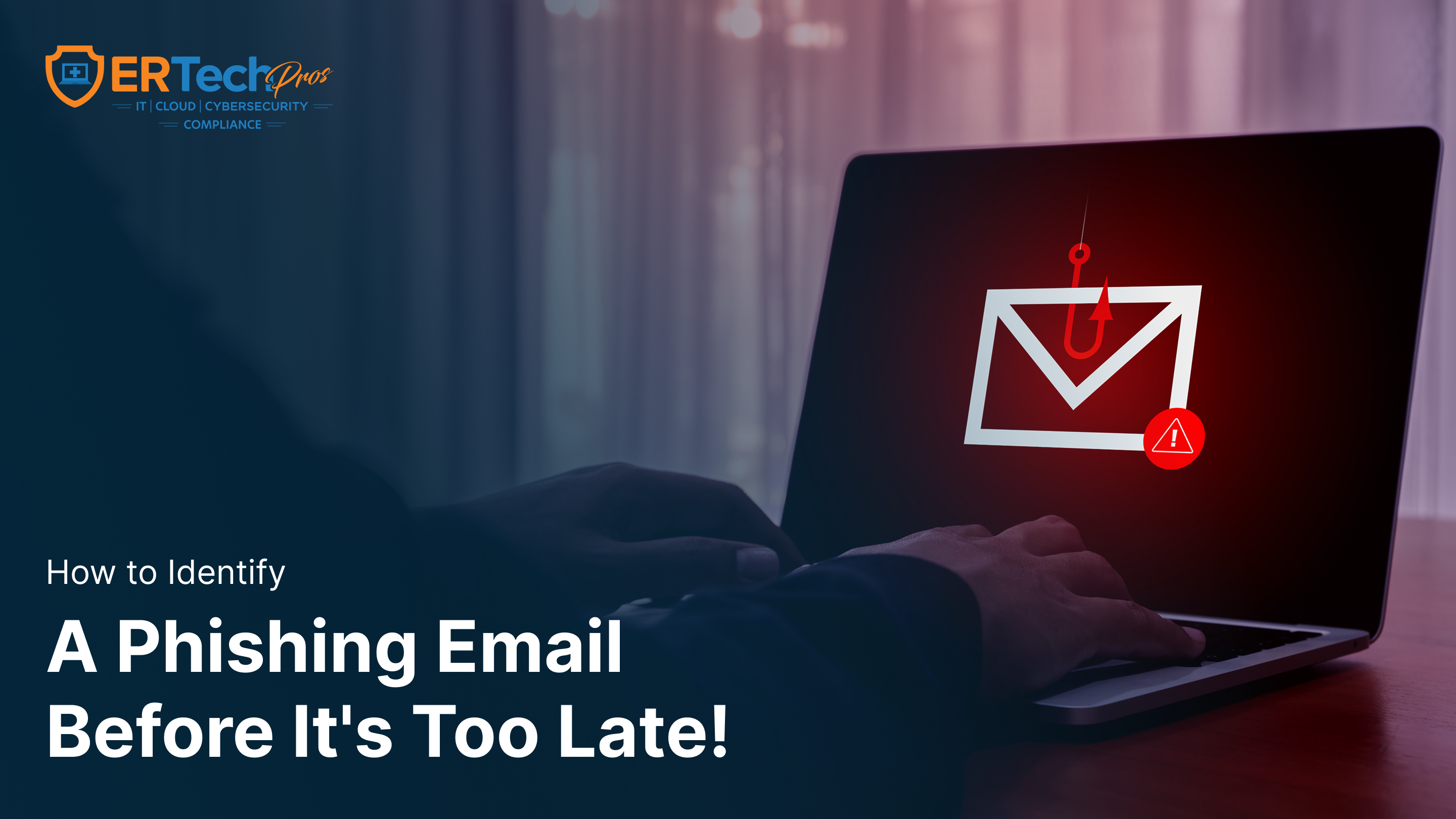 A professional identifying signs of a phishing email on a computer screen