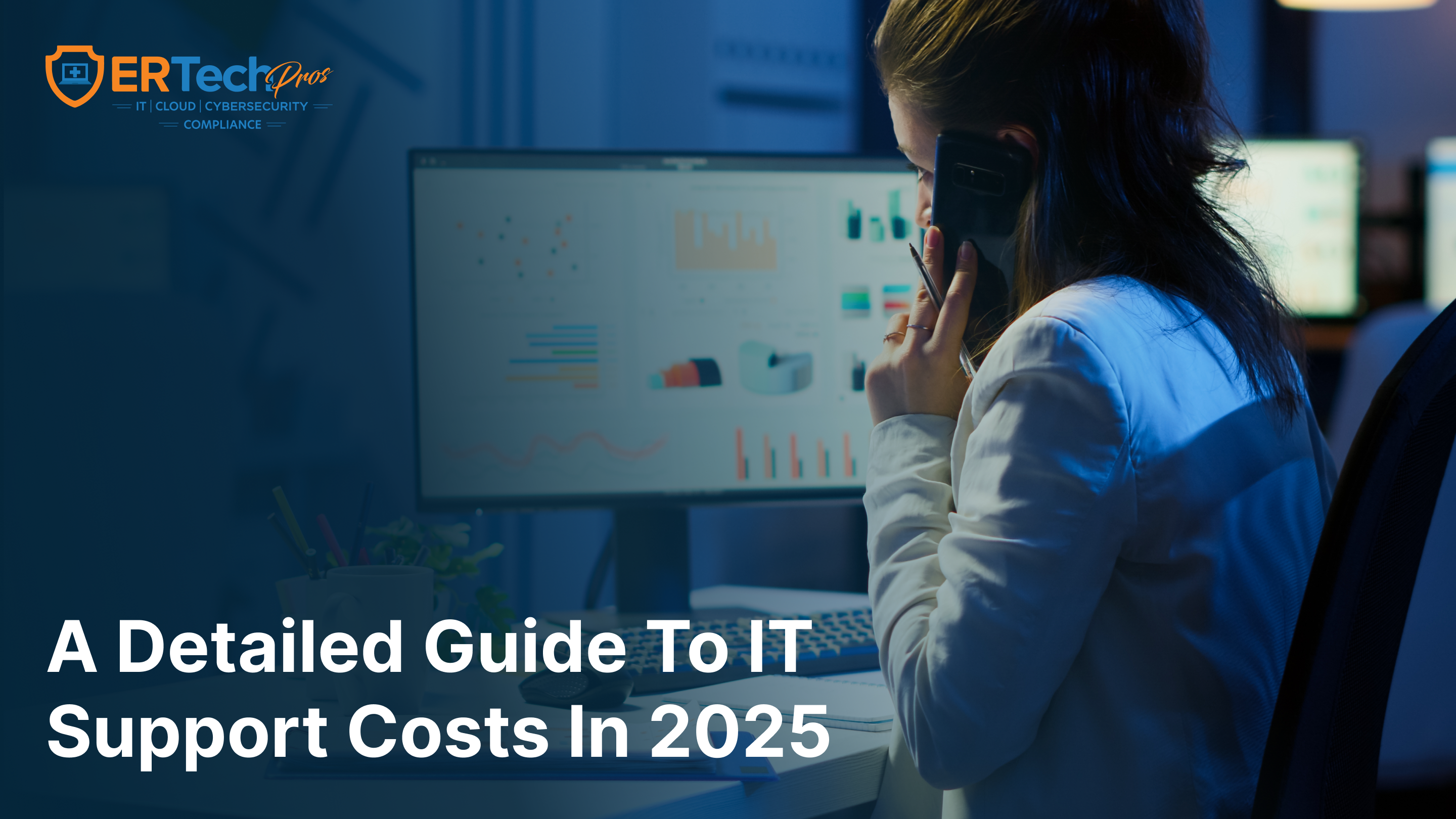 A technician from a managed IT services company performing maintenance on their client’s cloud systems