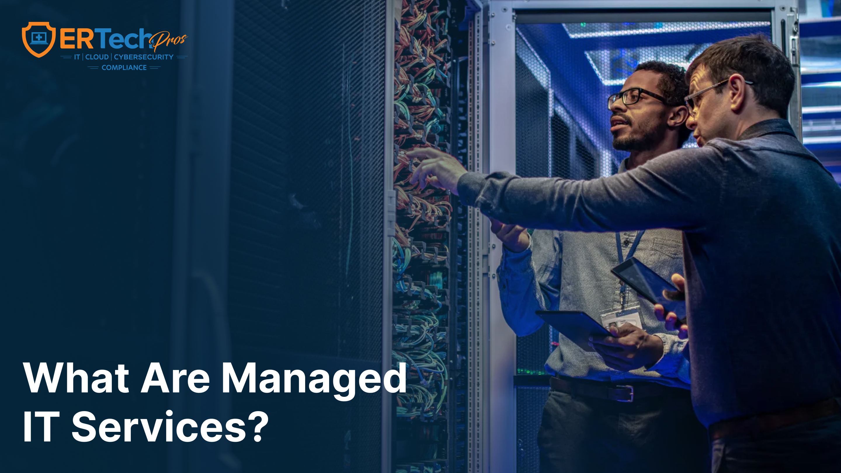 Managed IT service provider monitoring business IT systems and providing proactive technology support