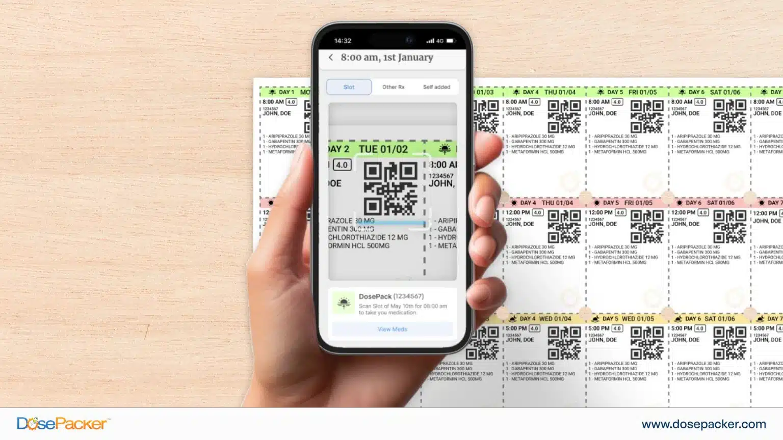 QR Code Scanning for Accurate Medication Recording